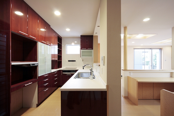 中庭のある狭小住宅