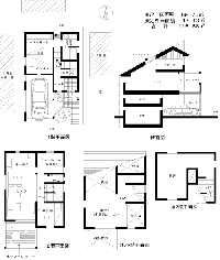 狭小住宅スキップフロアーのある家